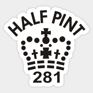 Imperial Half Pint Measure Symbol Sticker
